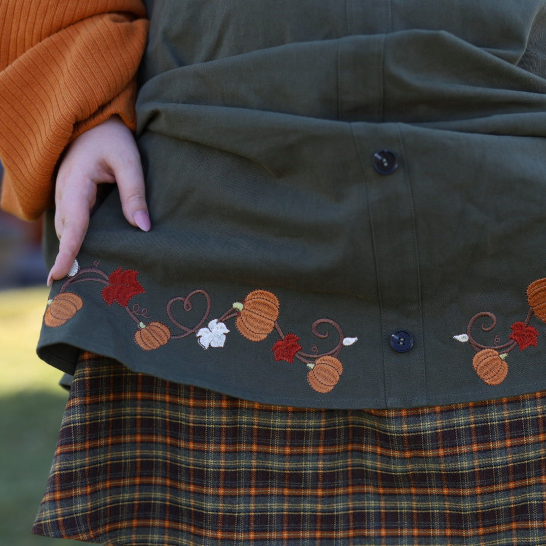 Fall Pumpkin Overalls Dress (Restocking October 25th)