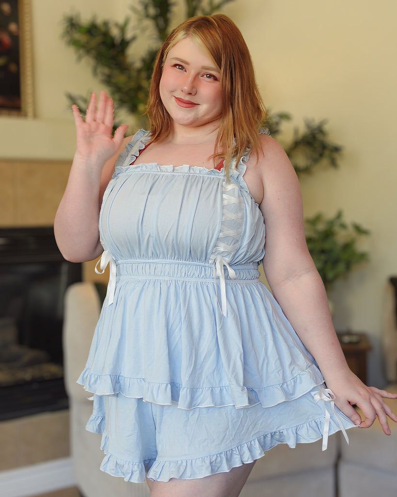 Goddess Pajama Set in Blue