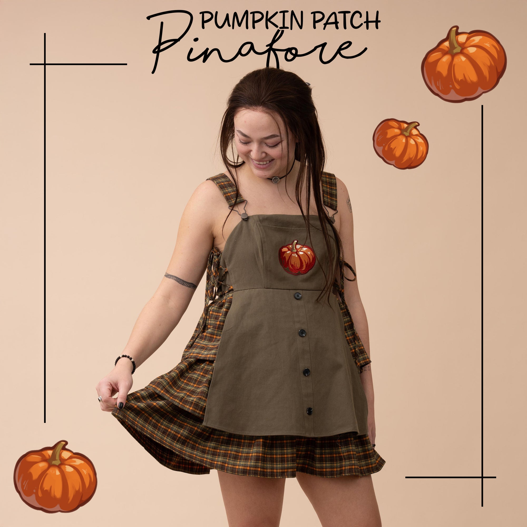 (Pre-Order) Pumpkin Patch Pinafore