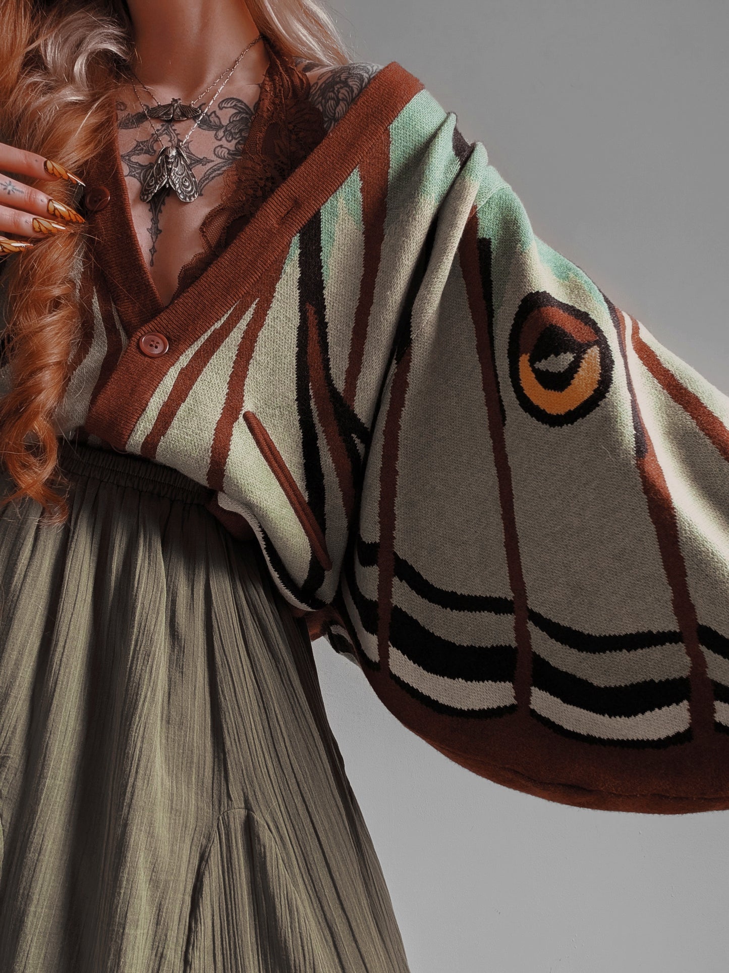 Spanish Moon Moth Cardigan (Restocking June-July 2026)