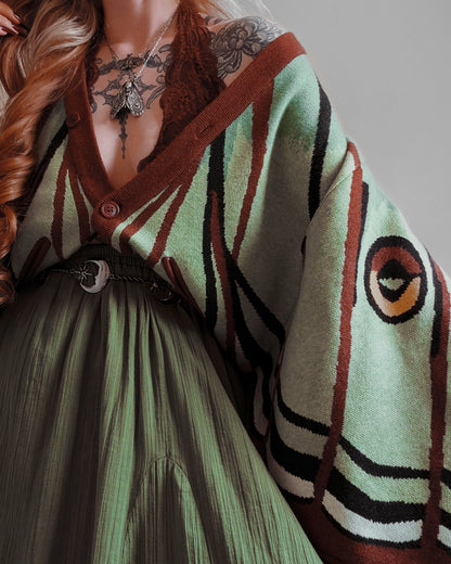 Spanish Moon Moth Cardigan (Restocking June-July 2026)