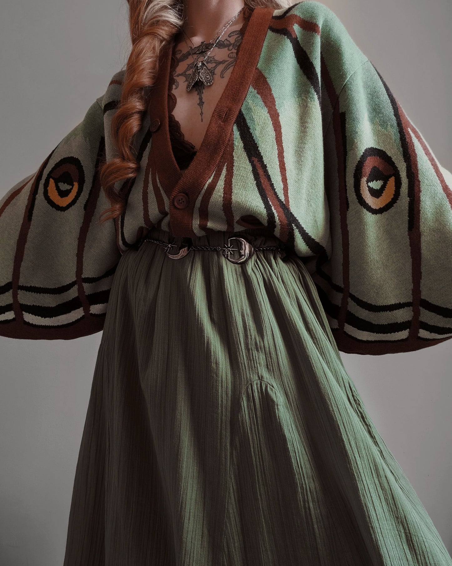 Spanish Moon Moth Cardigan (Restocking June-July 2026)