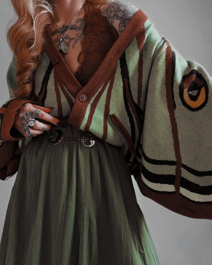 Spanish Moon Moth Cardigan (Restocking June-July 2026)