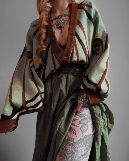 Spanish Moon Moth Cardigan (Restocking June-July 2026)