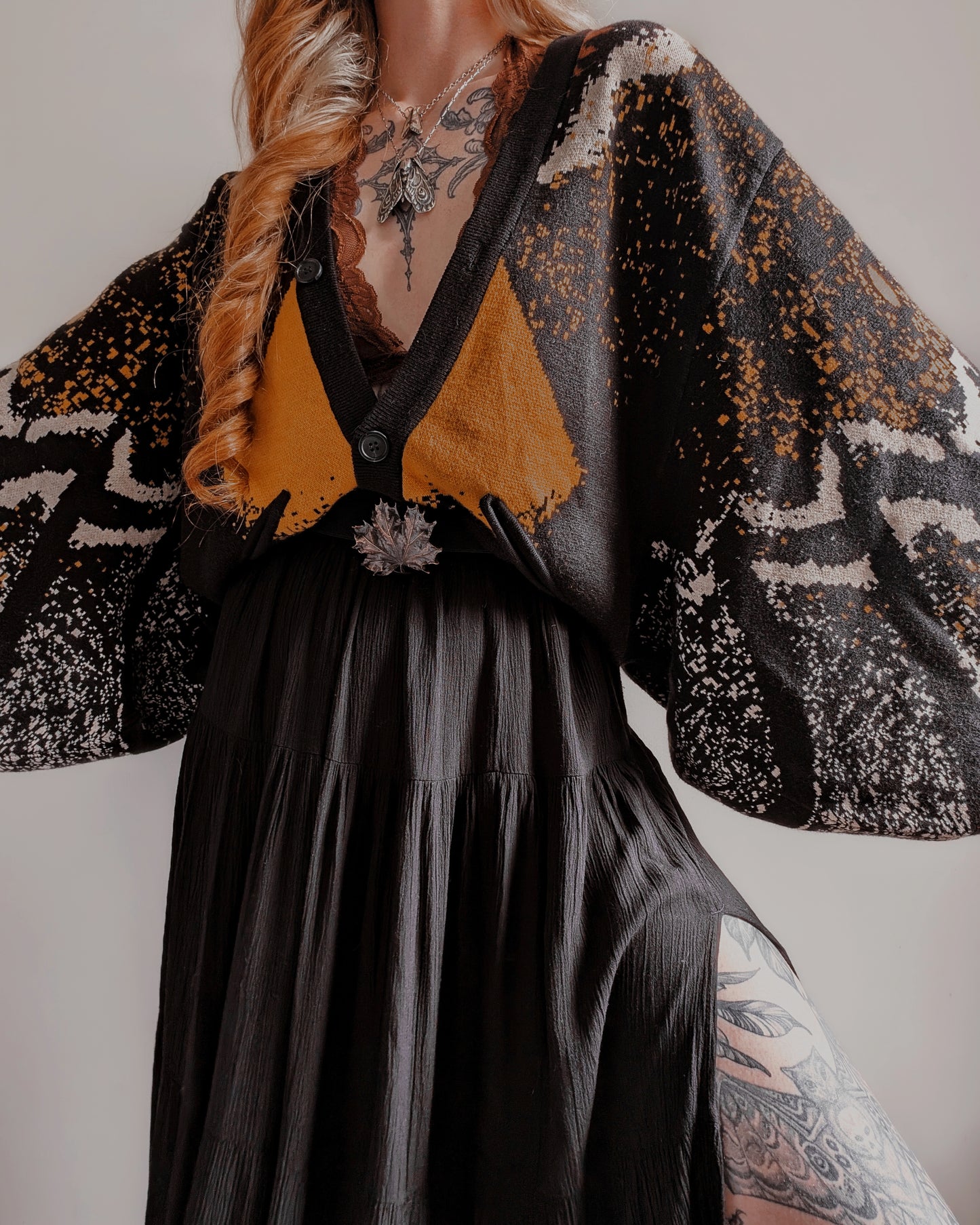 Death's Head Moth Cardigan