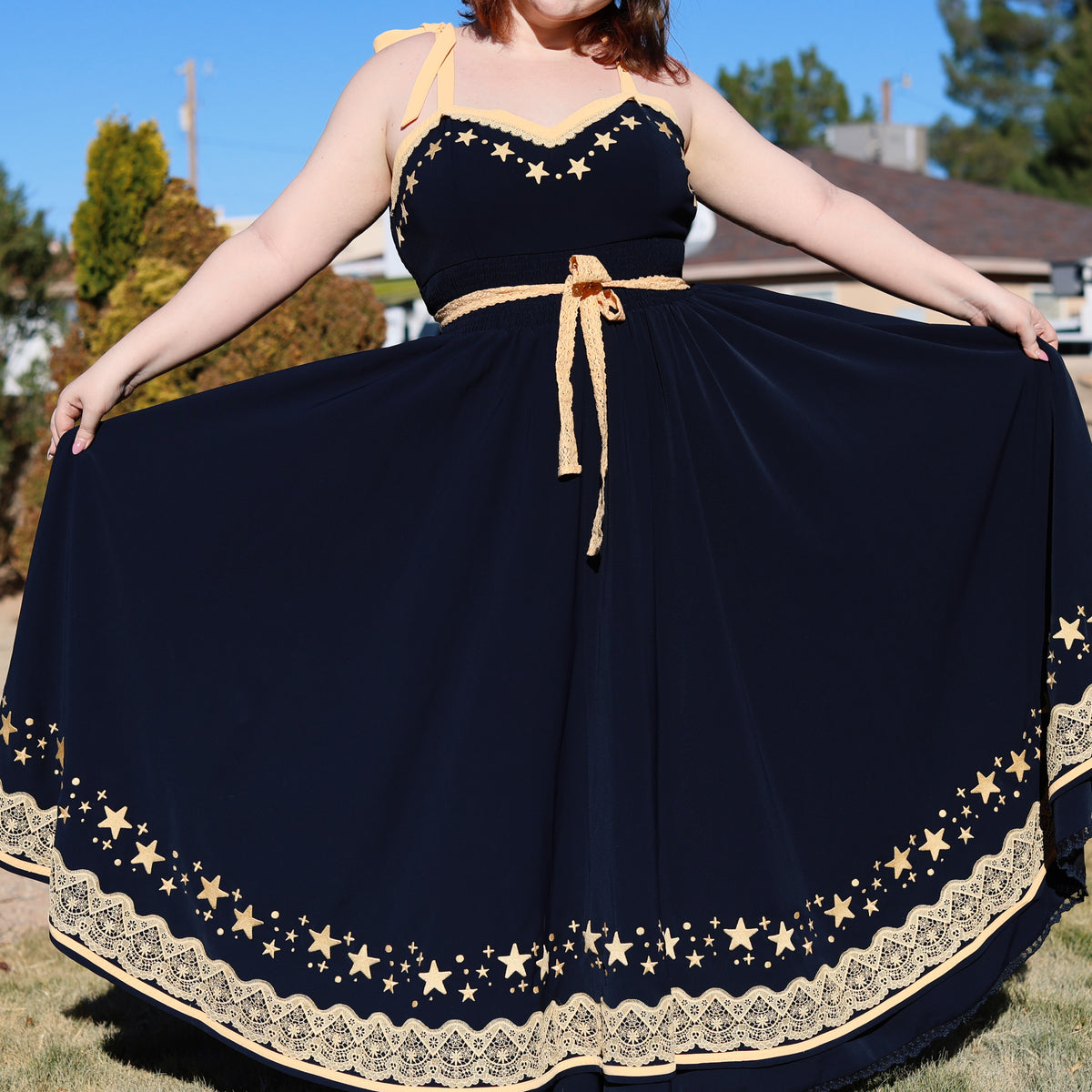 Starry Night Dress: Evening Elegance - Mochipan Starry Night Dress: Evening Elegance - Mochipan