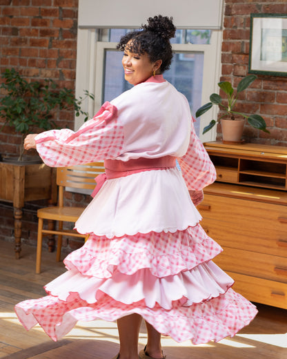 (LIMITED Pre-Order) Strawberry Milk Layered Skirt