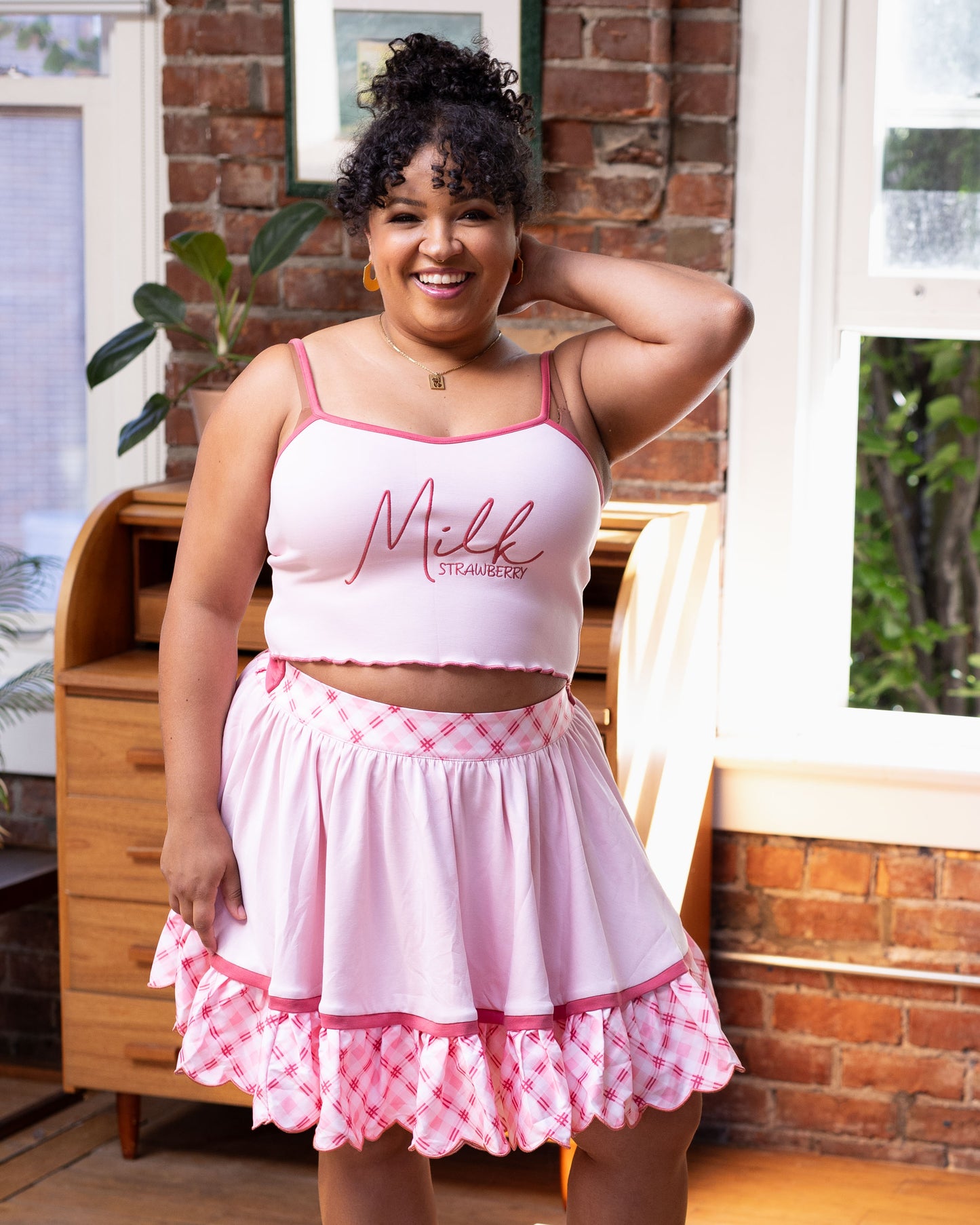 (LIMITED Pre-Order) Strawberry Milk Skirt