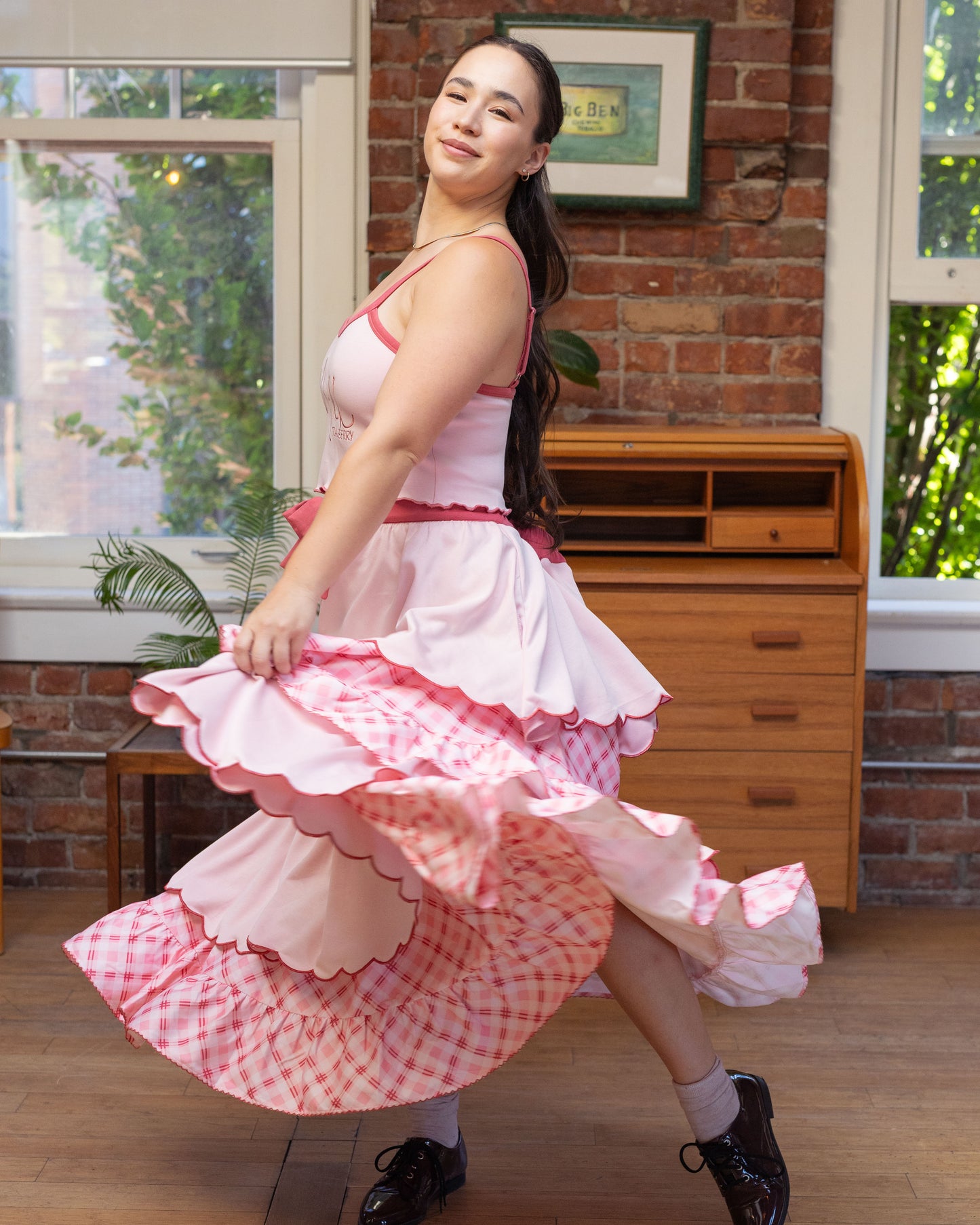 (LIMITED Pre-Order) Strawberry Milk Layered Skirt
