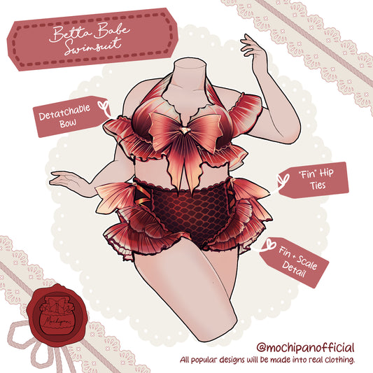 (Interest Check) Red Betta Babe Bikini