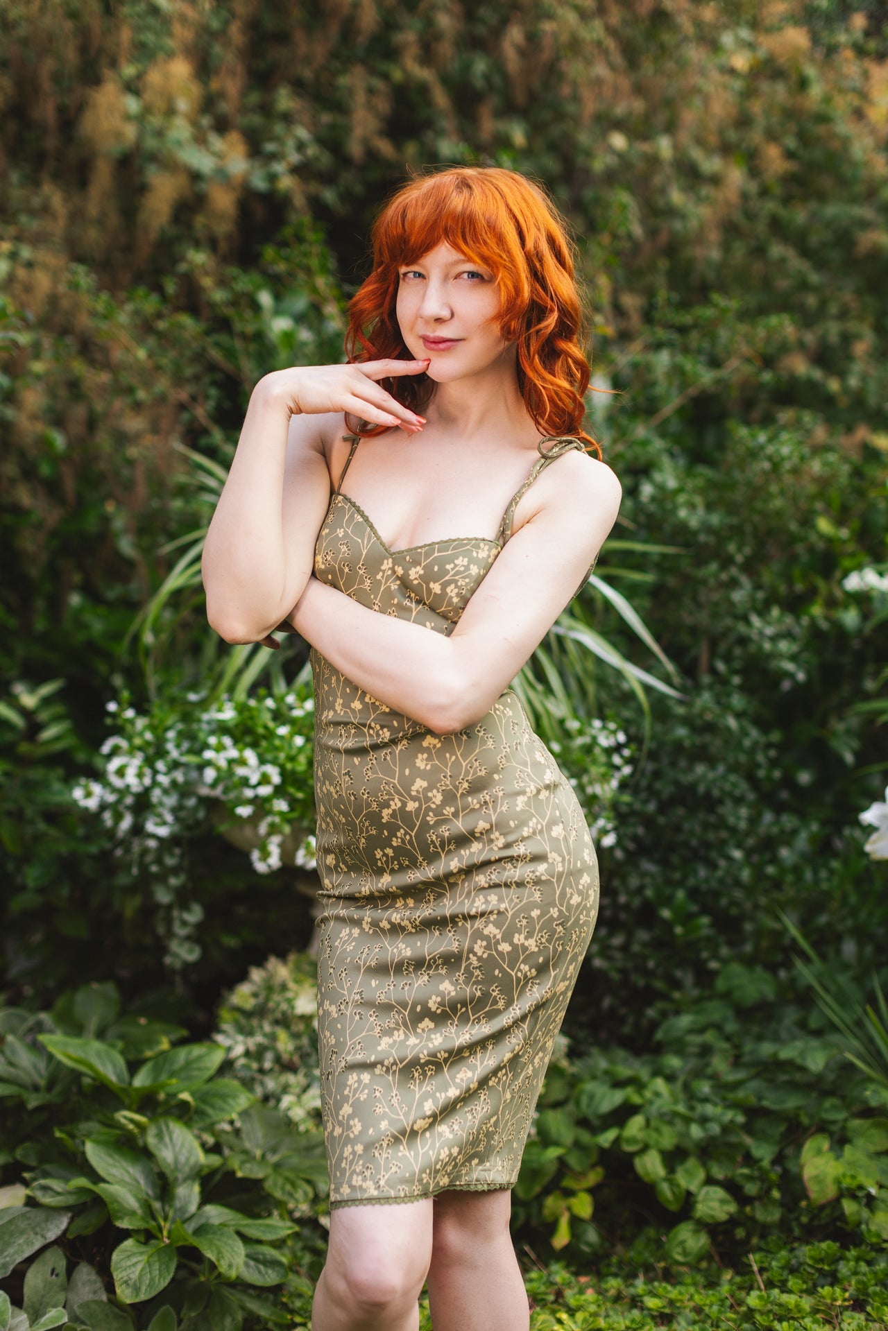 Cottage Bodycon (Green) - Mochipan