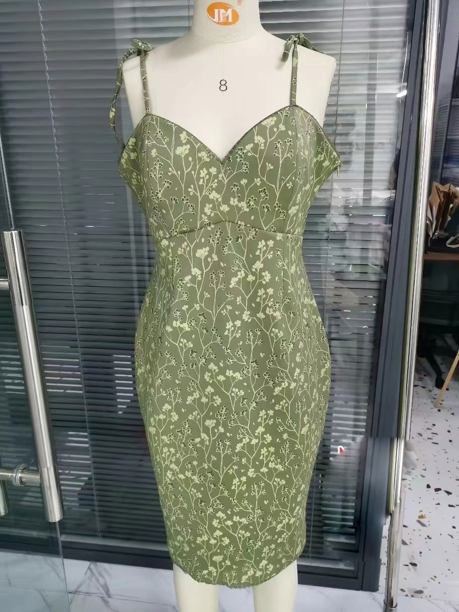 Cottage Bodycon (Green) - Mochipan
