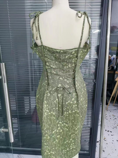 Cottage Bodycon (Green) - Mochipan