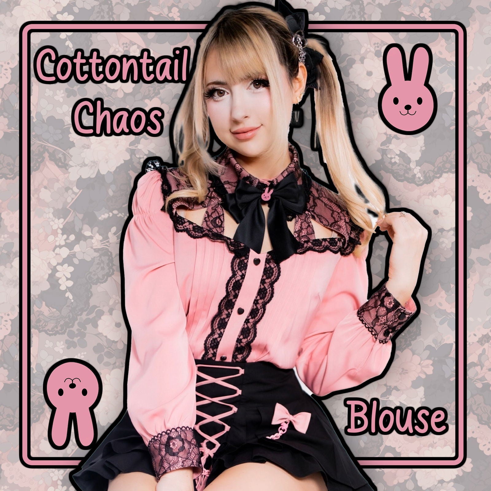 Cottontail Chaos Blouse - Mochipan