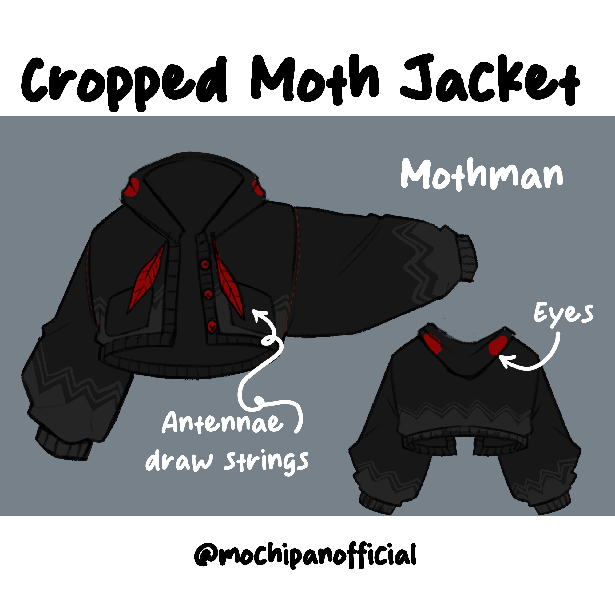 (Pre-Sample Pre-Order) Mothman Cropped Jacket