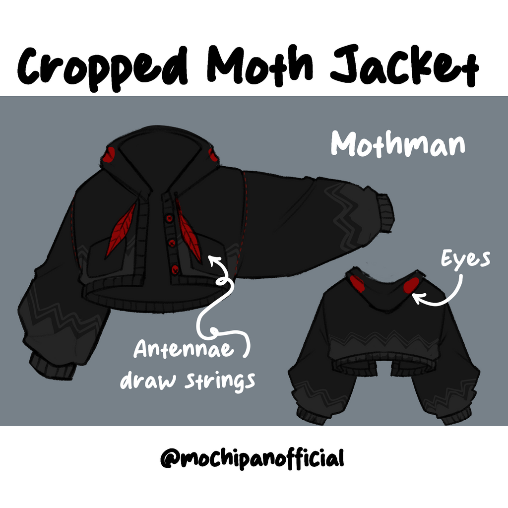 (Pre-Sample Pre-Order) Mothman Cropped Jacket (Estimated Shipping July 20th)