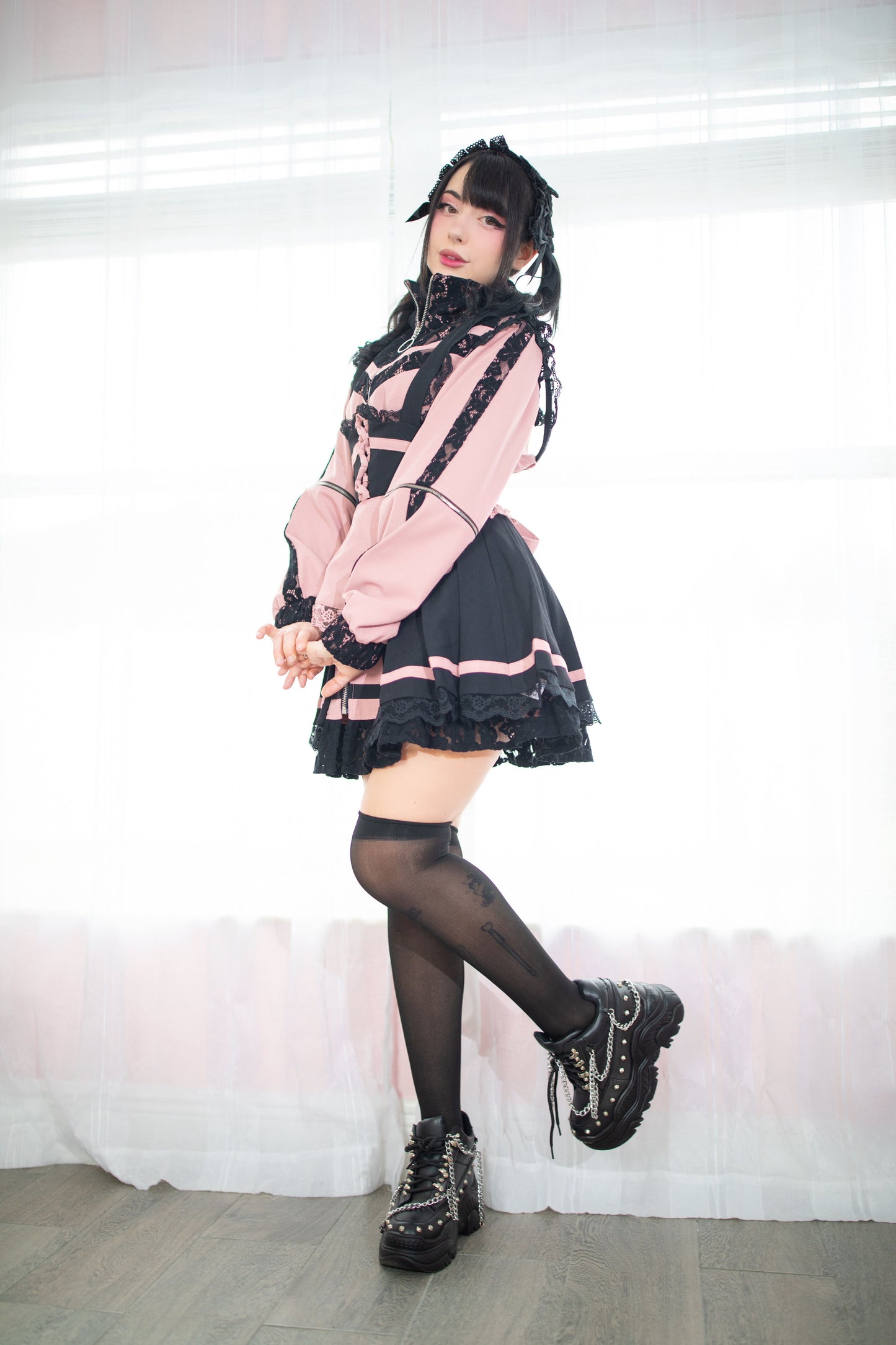 (Pre-Order) Lacebound Maid Overlay Skirt + Apron