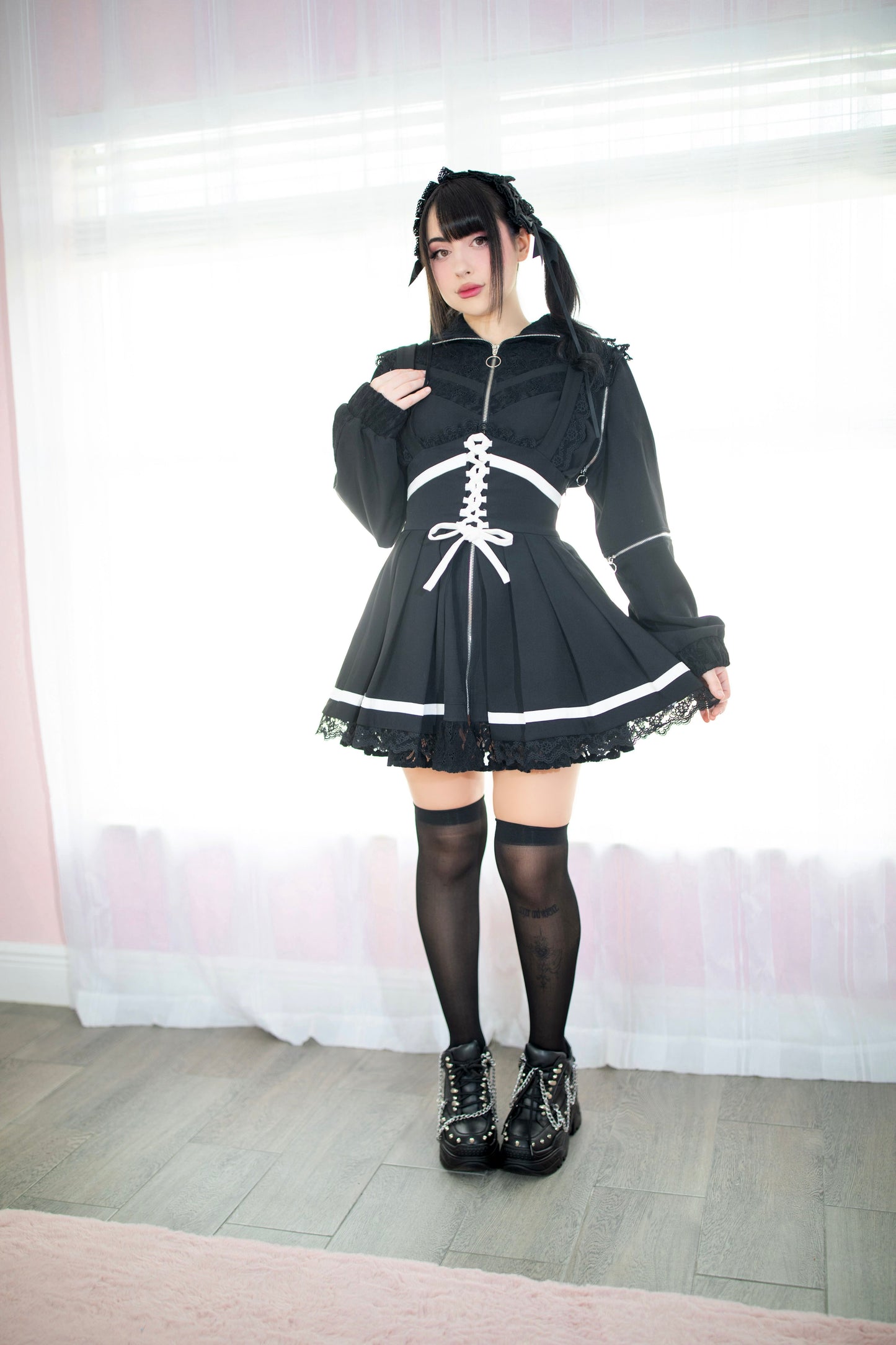 (Pre-Order) Lacebound Maid Overlay Skirt + Apron