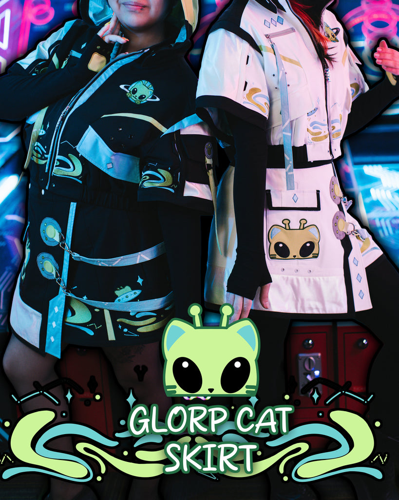 (Pre-Order) Glorp Cat Tech Skirt (ESD July 30th - August 30th, 2026)