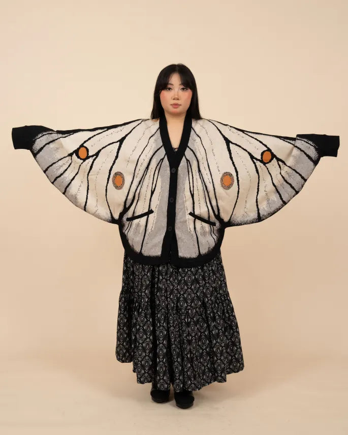 (Pre-Order) Ghostly Silk Moth Cardigan