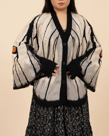 (Pre-Order) Ghostly Silk Moth Cardigan