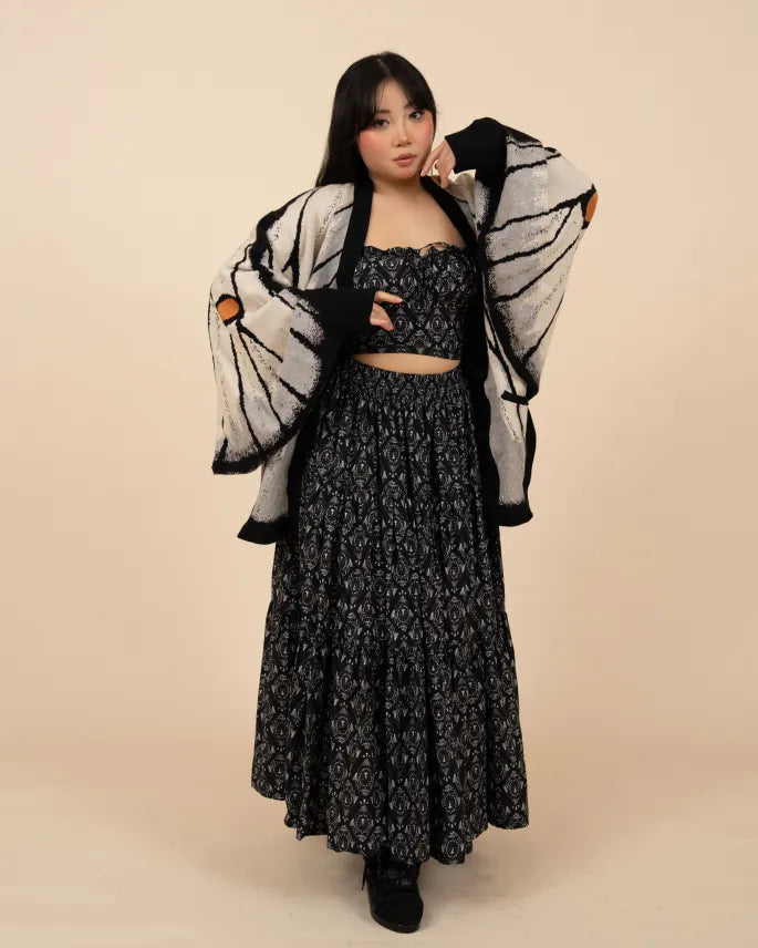 (Pre-Order) Ghostly Silk Moth Cardigan