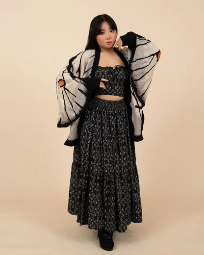 (Pre-Order) Ghostly Silk Moth Cardigan