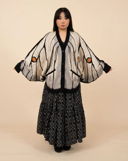 (Pre-Order) Ghostly Silk Moth Cardigan