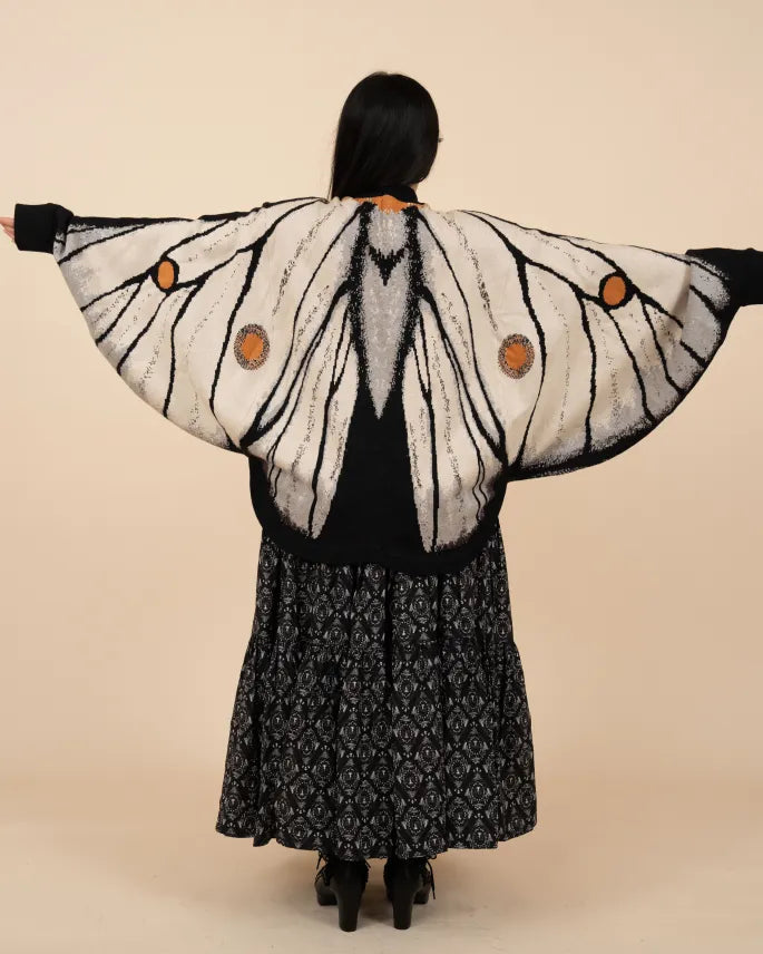 (Pre-Order) Ghostly Silk Moth Cardigan