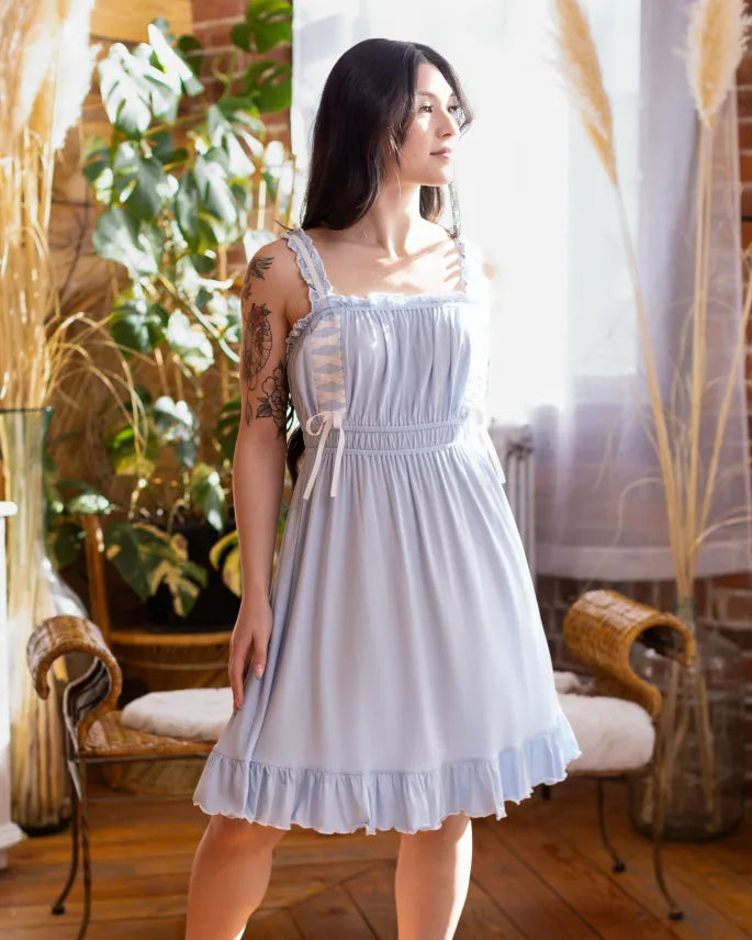 (Pre-Order) Goddess Nightgown in Blue