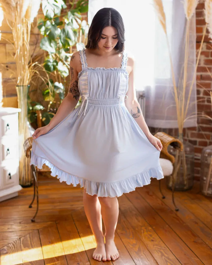 (Pre-Order CLOSED) Goddess Nightgown in Blue