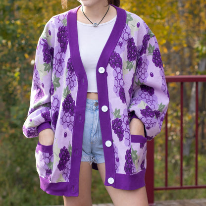 Grape Cardigan - Mochipan