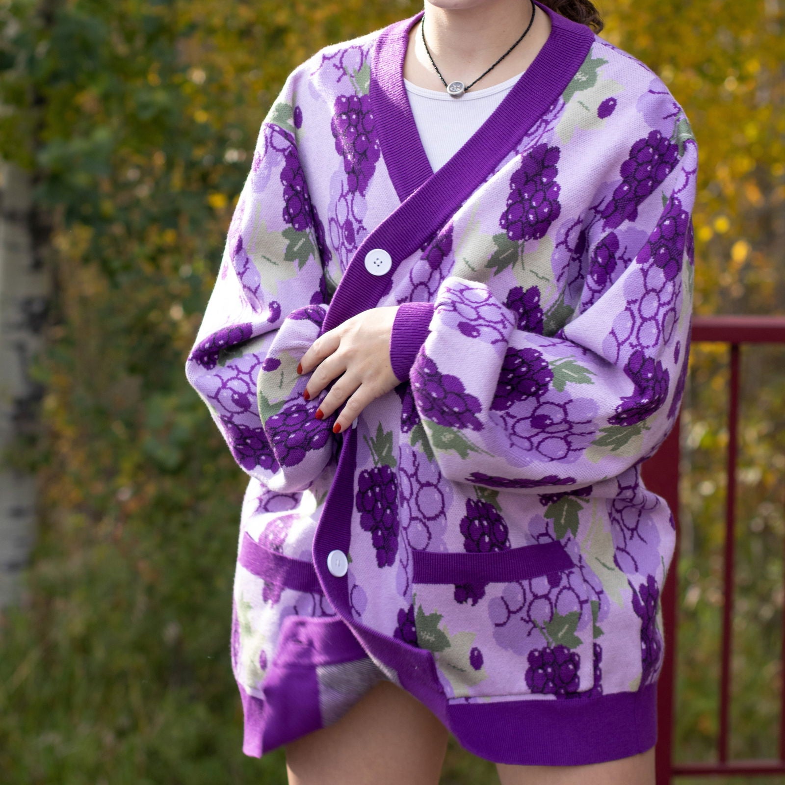 Grape Cardigan - Mochipan