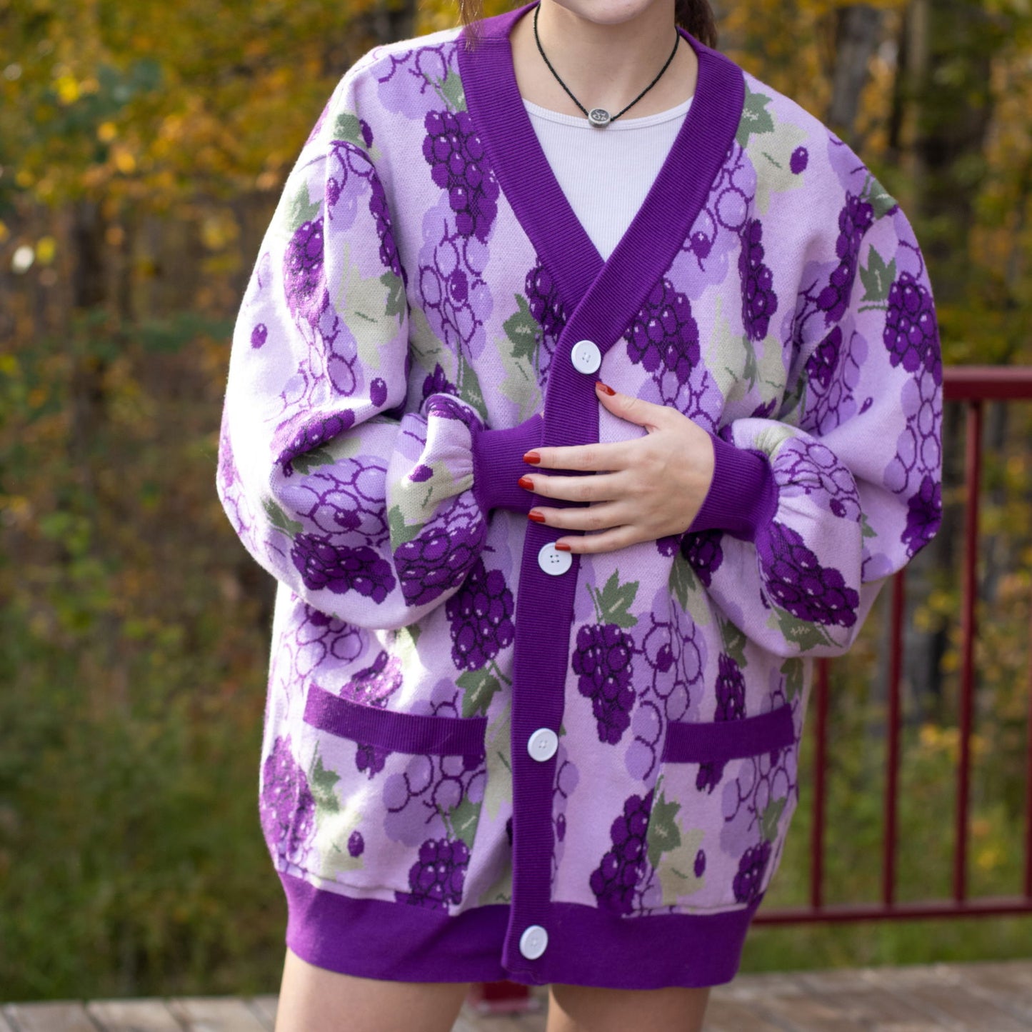 Grape Cardigan - Mochipan