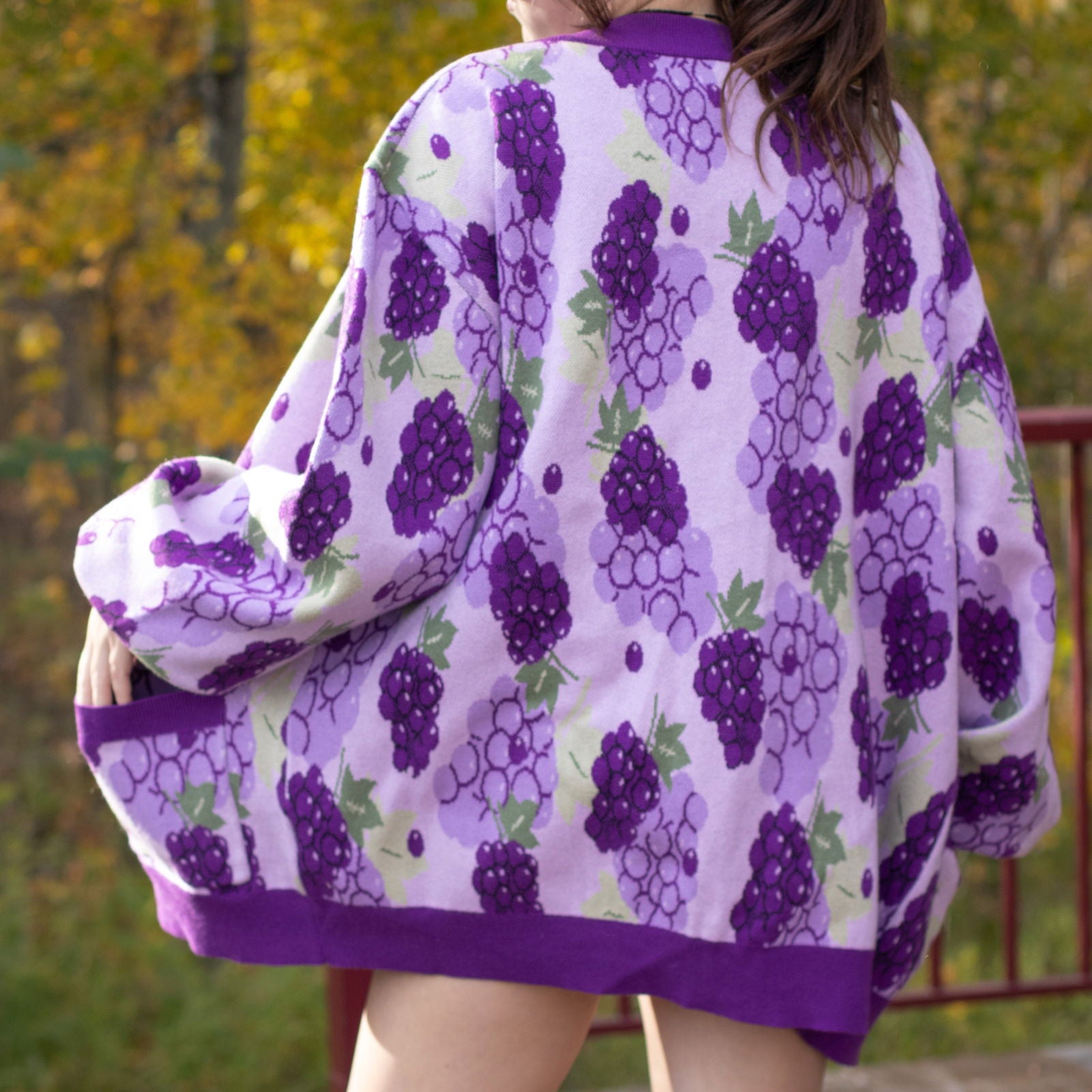 Grape Cardigan - Mochipan