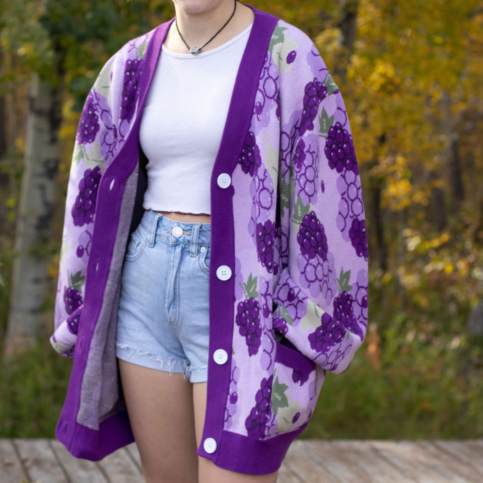 Grape Cardigan - Mochipan