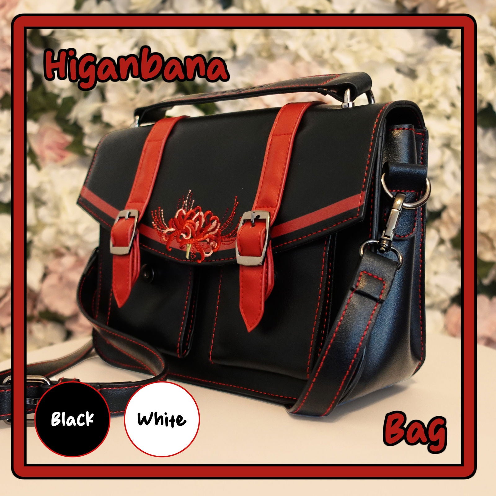 Higanbana (Spider Lily) Messenger Bag - Mochipan