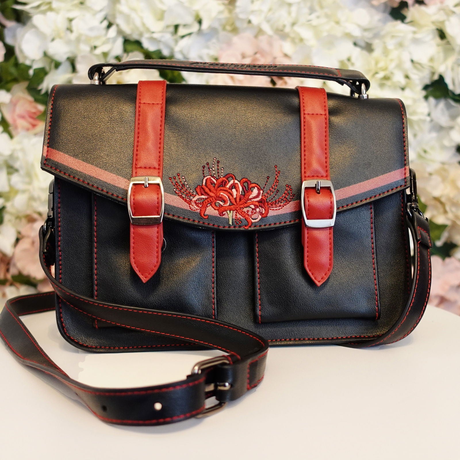 Higanbana (Spider Lily) Messenger Bag - Mochipan