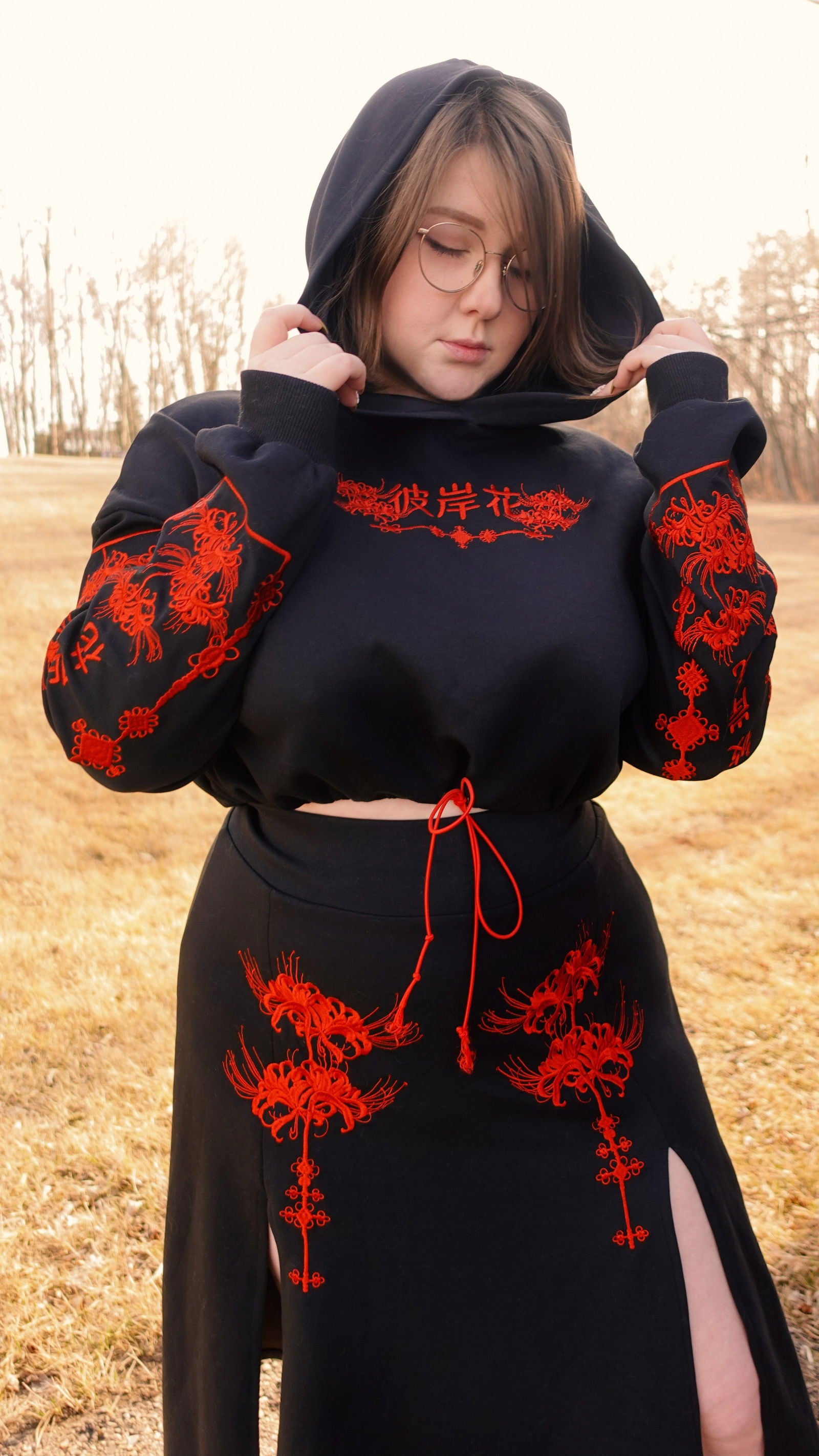 Higanbana (Spider Lily) Skirt - Mochipan