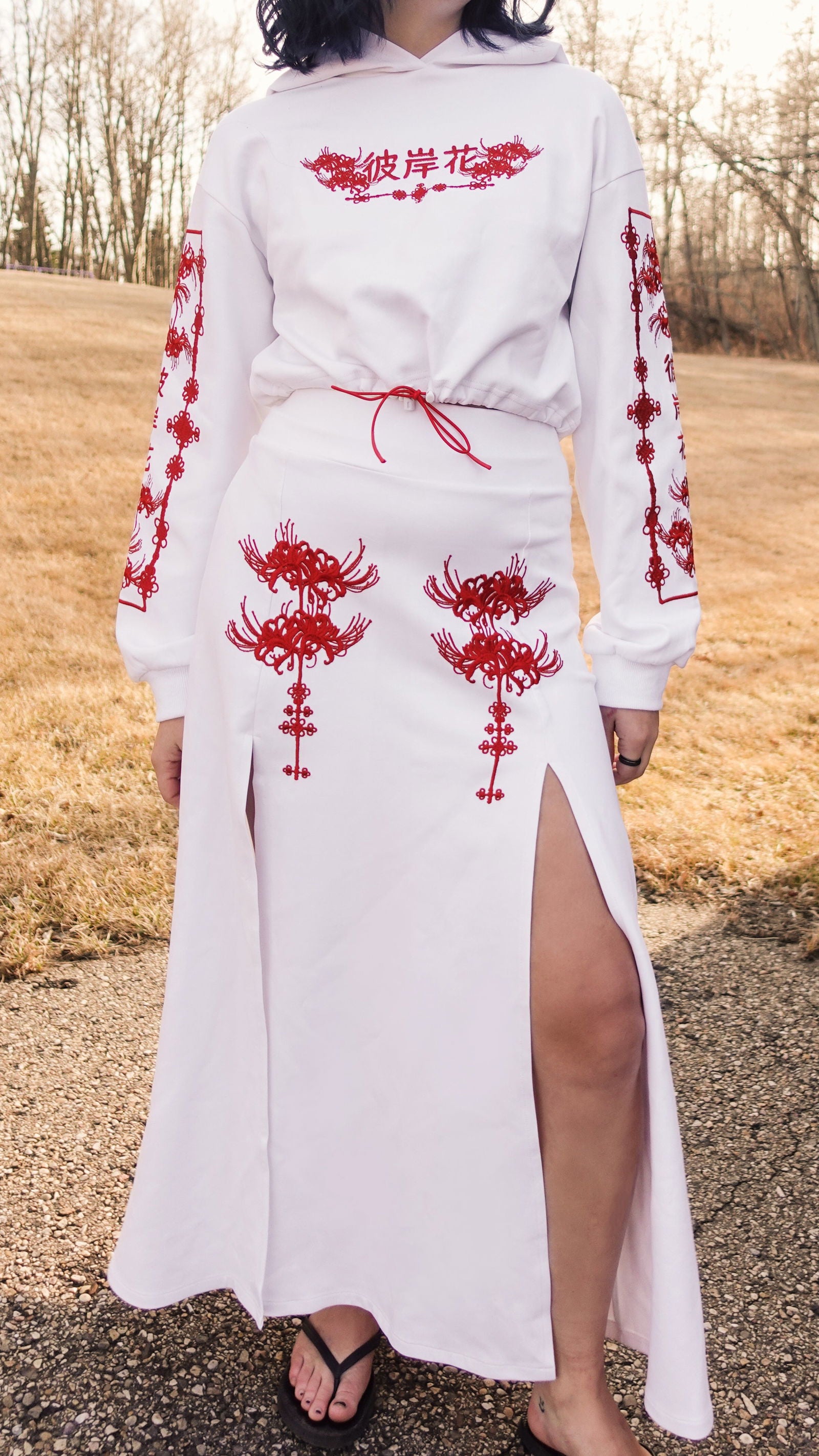 Higanbana (Spider Lily) Skirt - Mochipan