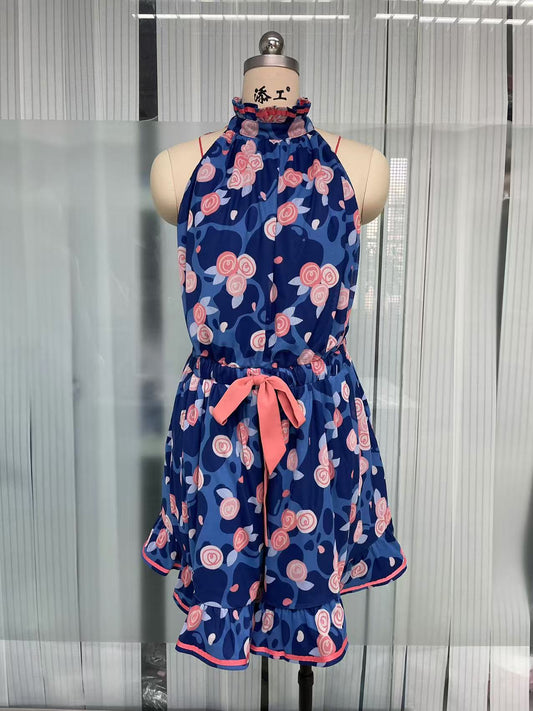 Ocean Roses Romper