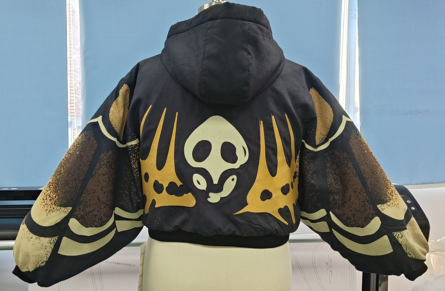 (Pre-Order) Death's Head Moth Cropped Jacket (Estimated Shipping March 15th, 2026)