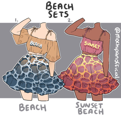 (Interest Check) Beach Sets - Mochipan