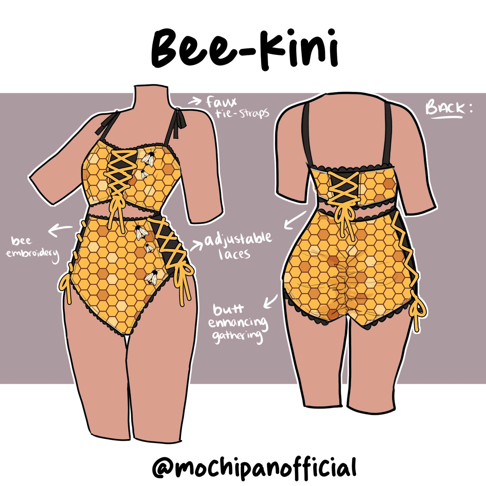 (Interest Check) Bee-Kini (Top, Bottom, and Set) - Mochipan