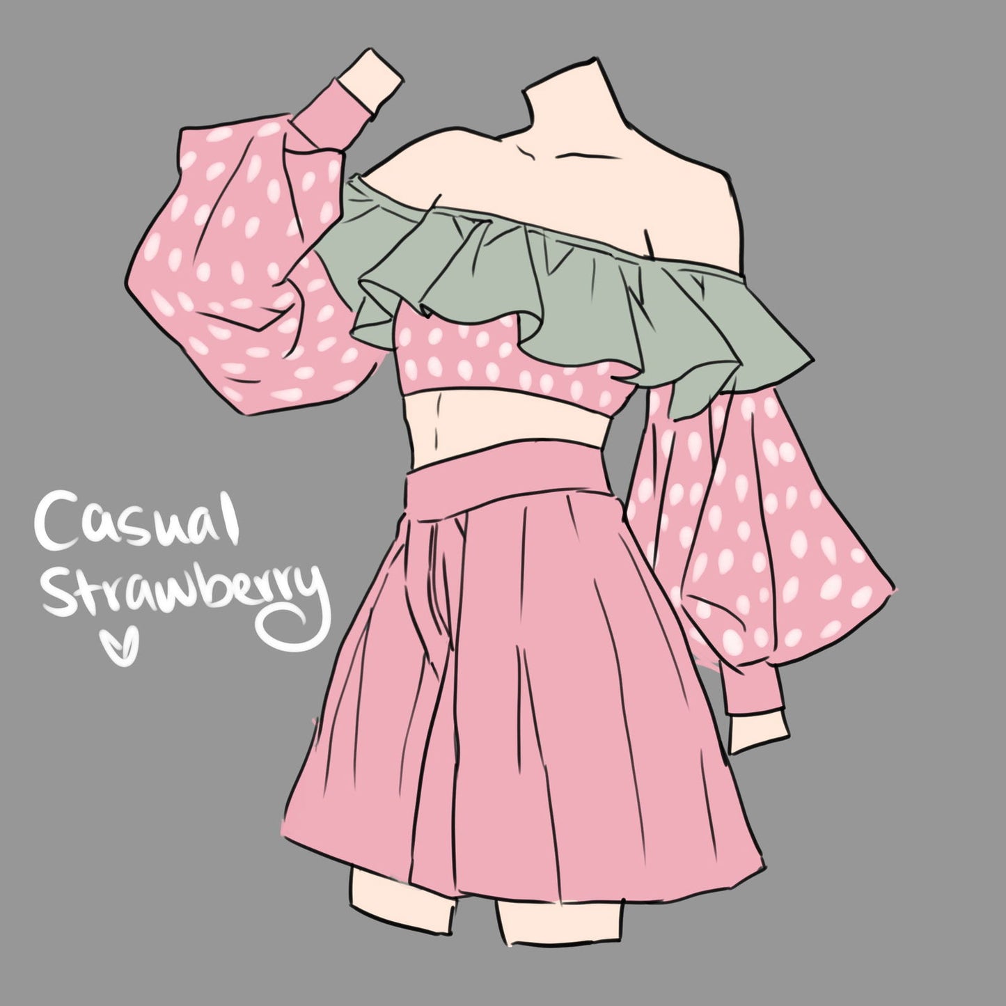 (Interest Check) Casual Strawberry Set - Mochipan