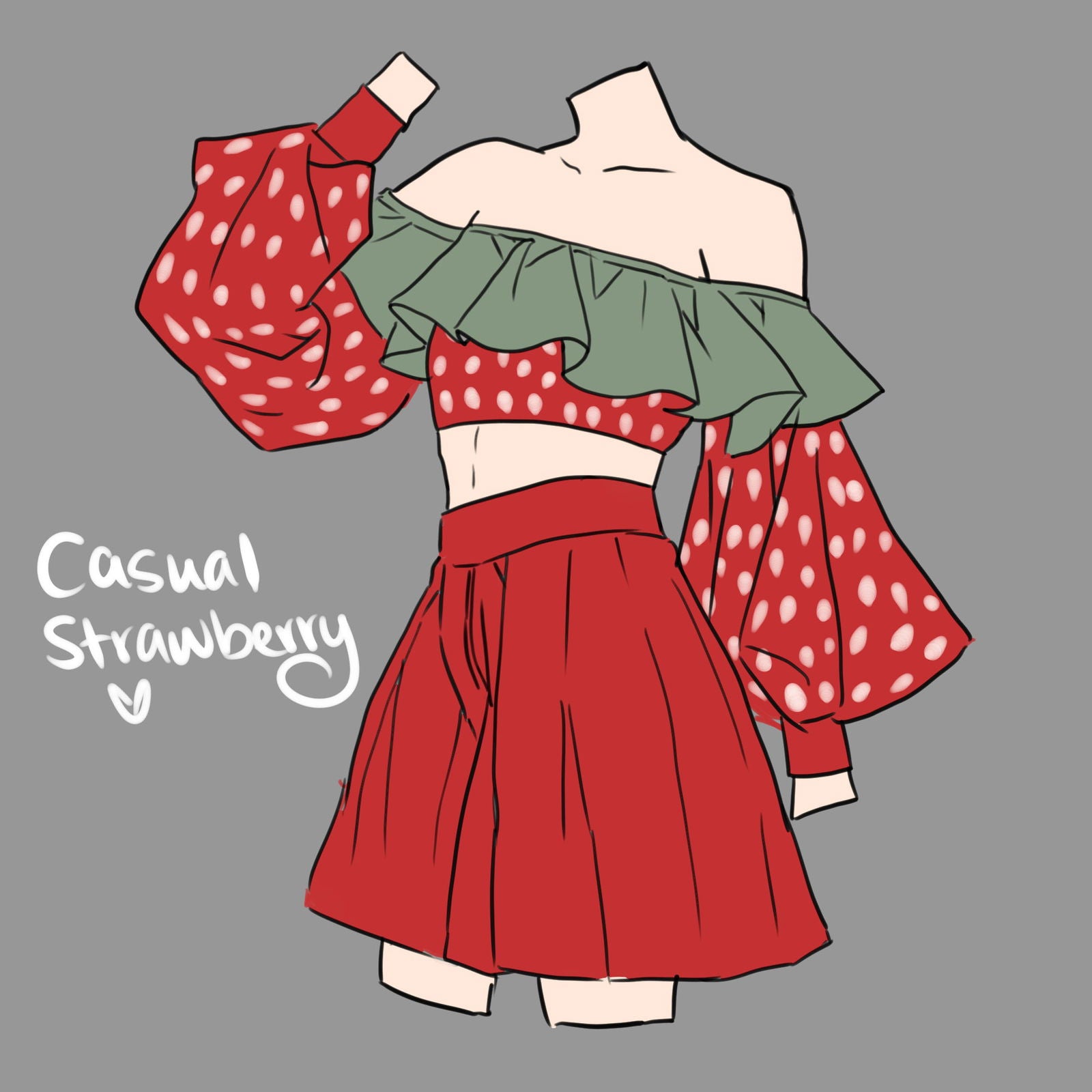 (Interest Check) Casual Strawberry Set - Mochipan