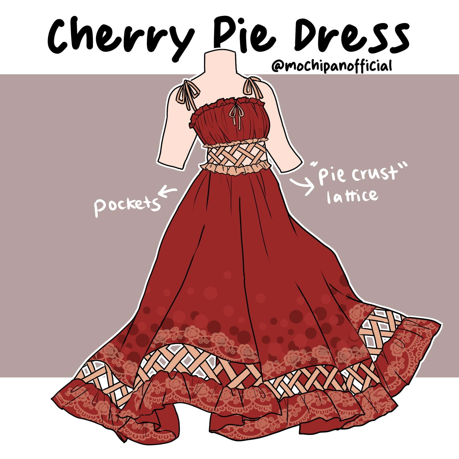 (Interest Check) Cherry Pie Dress - Mochipan