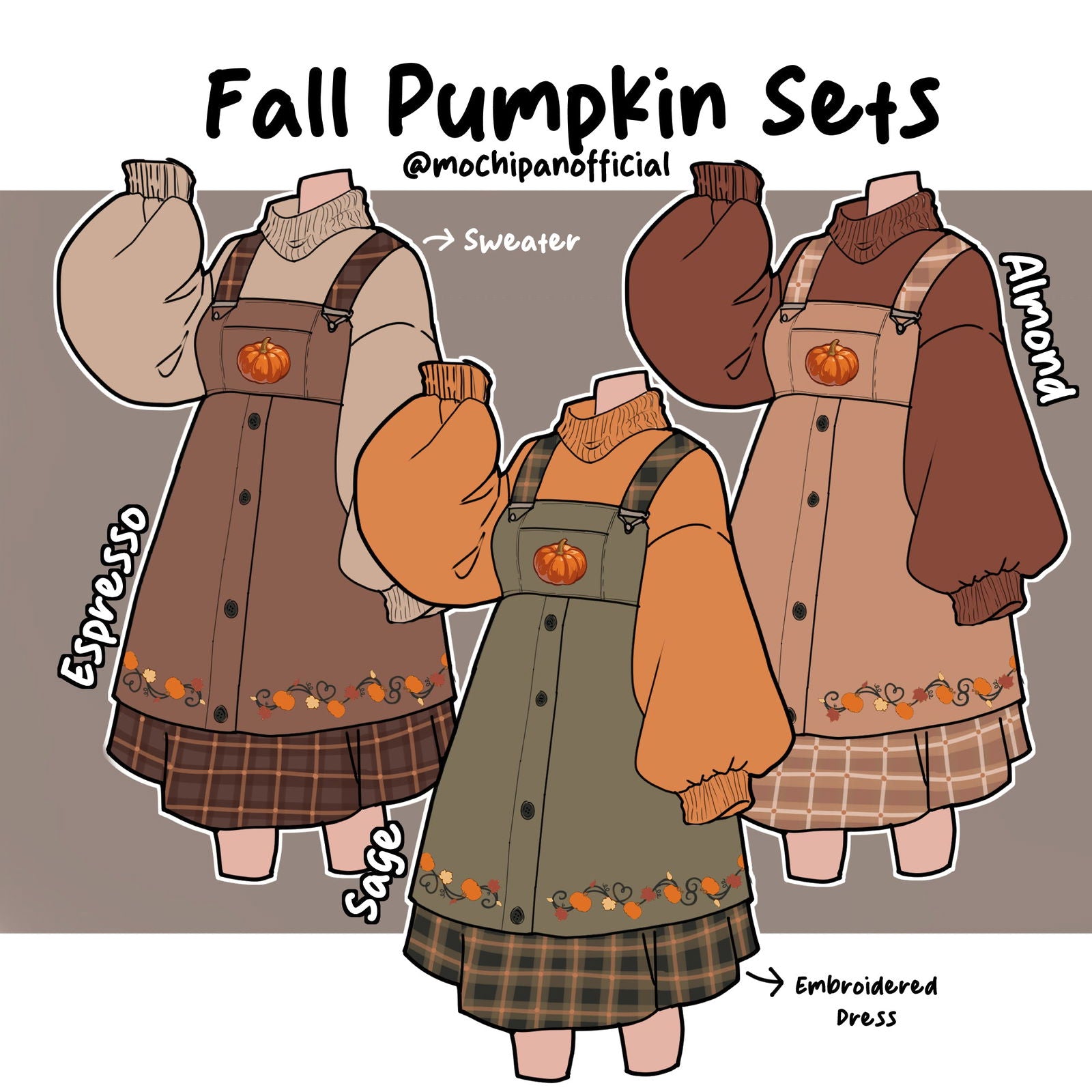 (Interest Check) Fall Pumpkin Sets - Mochipan