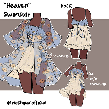 (Interest Check) "Heaven" Swimsuit and Cover-Up - Mochipan