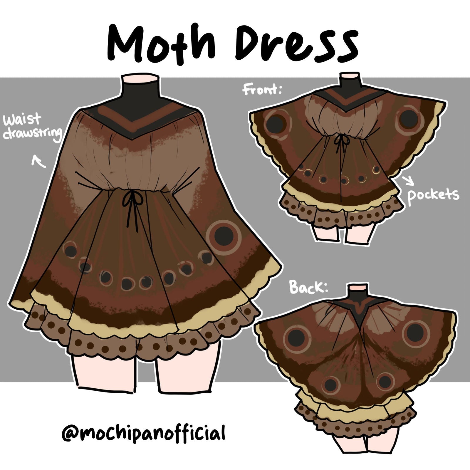 (Interest Check) Moth Dress - Mochipan